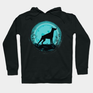 Doberman Dog Retro Style Hoodie